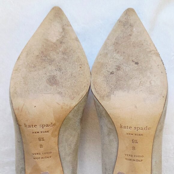 Kate Spade 'Leandra' Studded Butterfly Suede Pumps Size 9.5 - Picture 8 of 8